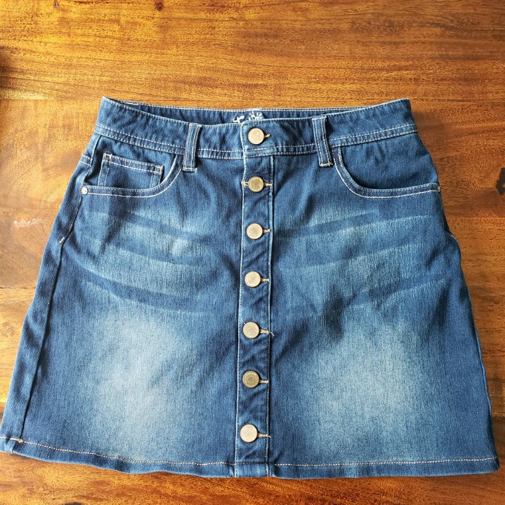 Justice denim skort
